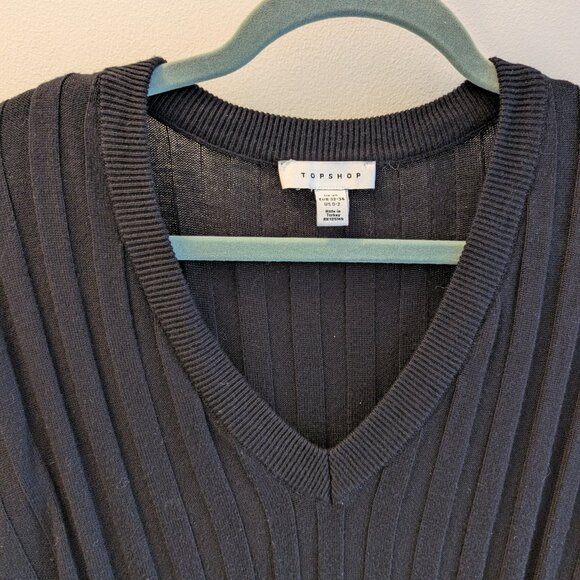 Topshop Ribbed Sweater – XS (0–2) Black - Picture 2 of 5